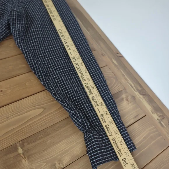 Bugatchi Uomo Men’s Black White Check Long Sleeve Button Down Shirt L - Picture 8 of 11